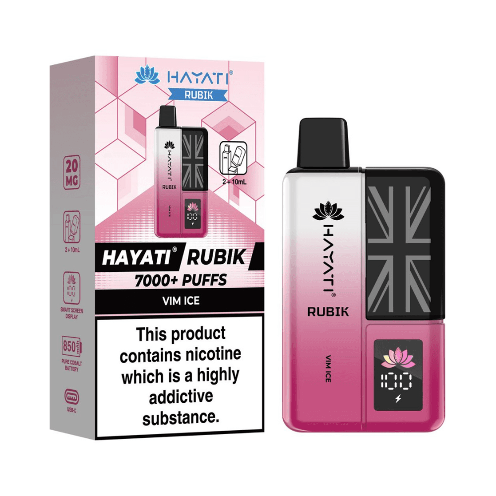  Vim Ice Hayati Rubik 7000 Prefilled Vape Kit