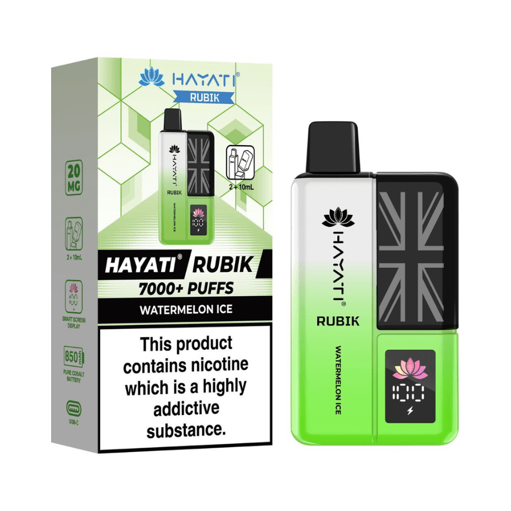  Watermelon Ice Hayati Rubik 7000 Prefilled Vape Kit