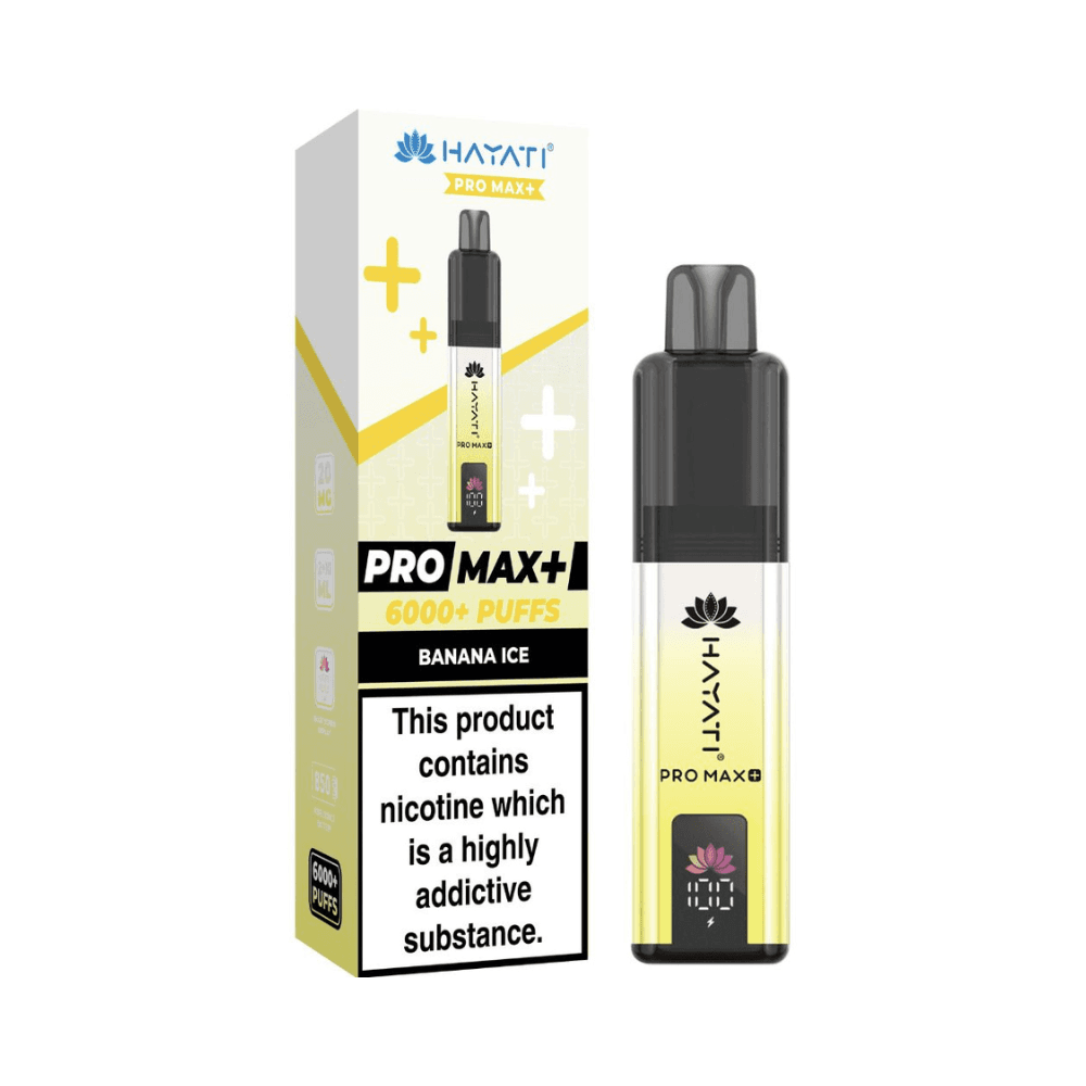  Banana Ice Hayati Pro Max Plus 6000 Prefilled Vape Kit