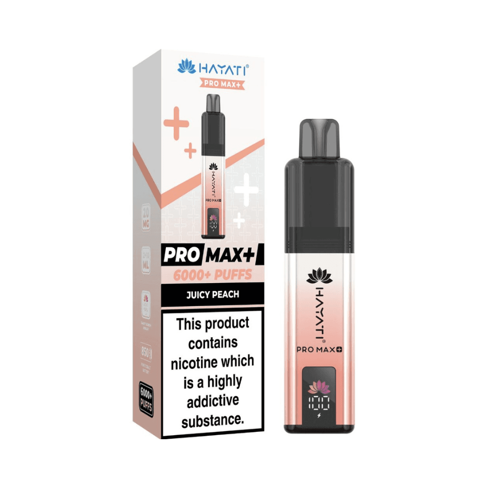  Juicy Peach Hayati Pro Max Plus 6000 Prefilled Vape Kit