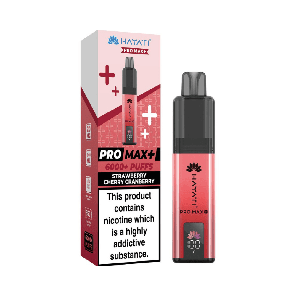  Strawberry Cherry Cranberry Hayati Pro Max Plus 6000 Prefilled Vape Kit