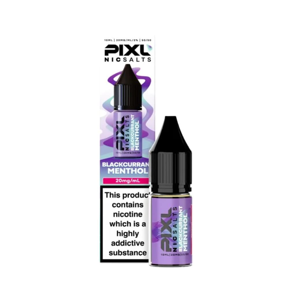  Blackcurrant Menthol / 10mg Pixl Nic Salts 10ml E liquids