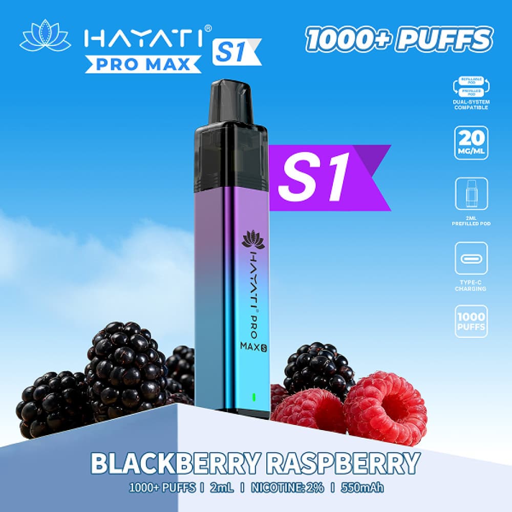  Blackberry Raspberry Hayati Pro Max S1 Prefilled Vape Kit