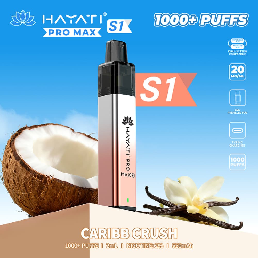  Caribb Crush Hayati Pro Max S1 Prefilled Vape Kit