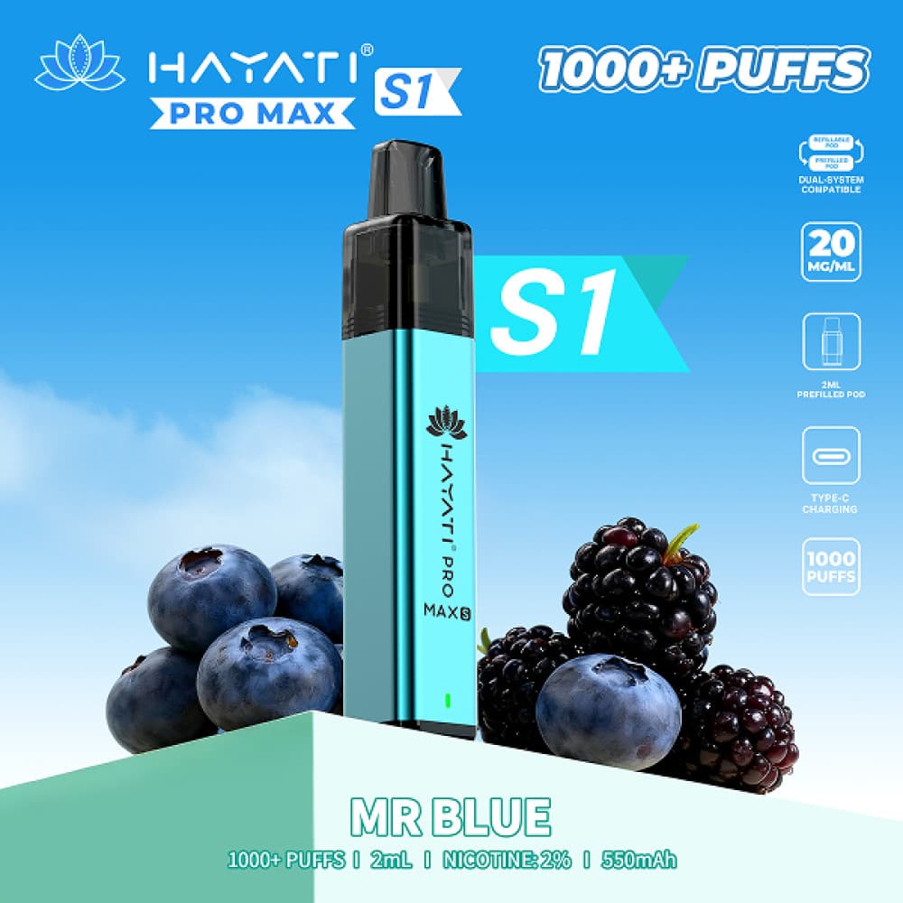 Mr Blue Hayati Pro Max S1 Prefilled Vape Kit