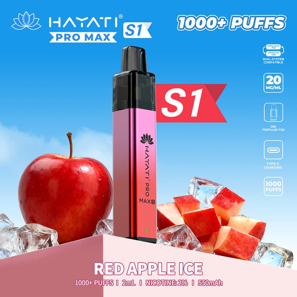  Red Apple Ice Hayati Pro Max S1 Prefilled Vape Kit