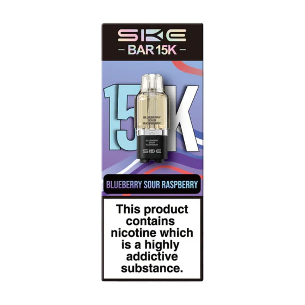  Blue Sour Raspberry Ske Bar 15k Refill Pods