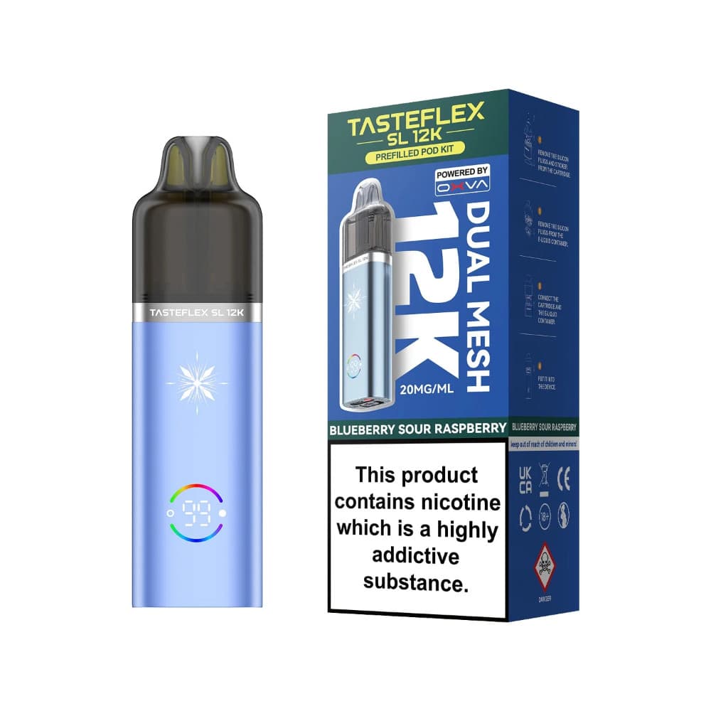  Blue Sour Raspberry Oxva Tasteflex SL 12k Vape Kit