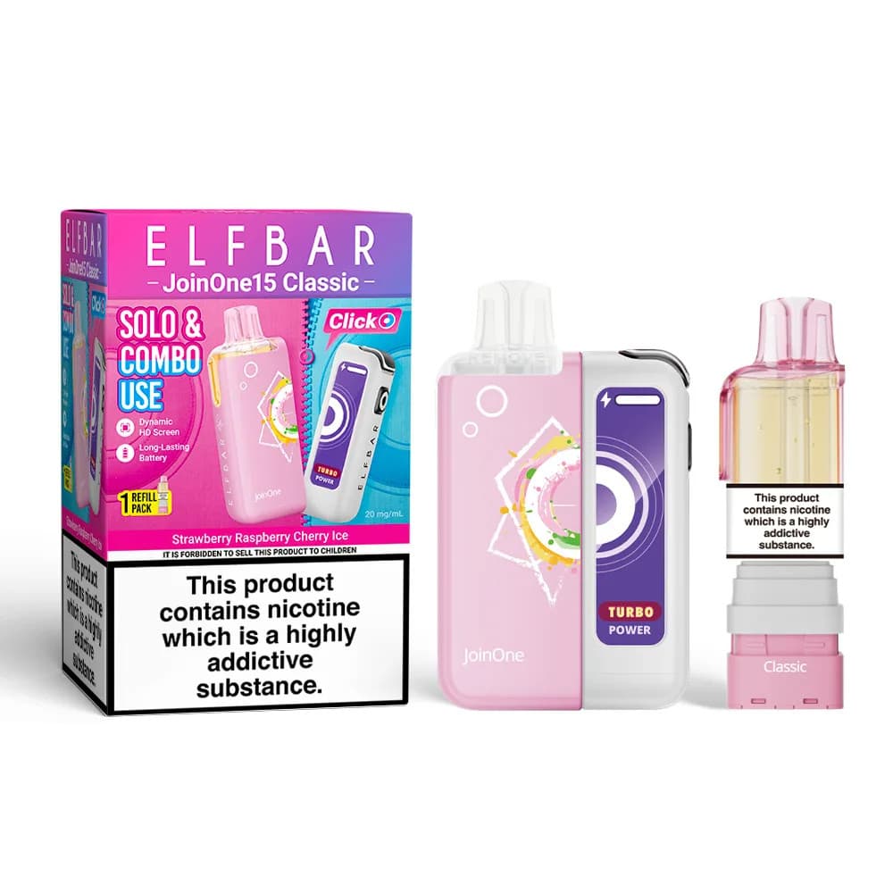  Strawberry Rasberry Cherry Ice Elf Bar JoinOne15 Classic