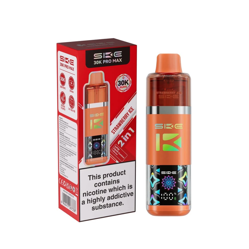  Strawberry Ice SKE 30k Pro Max Prefilled Vape Kit
