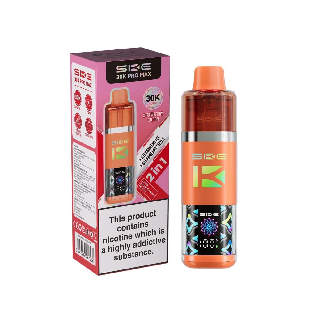  Strawberry Edition SKE 30k Pro Max Prefilled Vape Kit