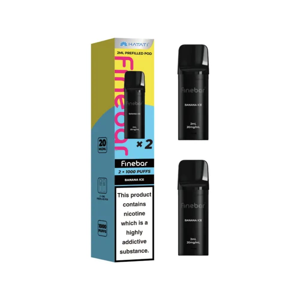 Banana Ice Hayati Finebar Prefilled Pods