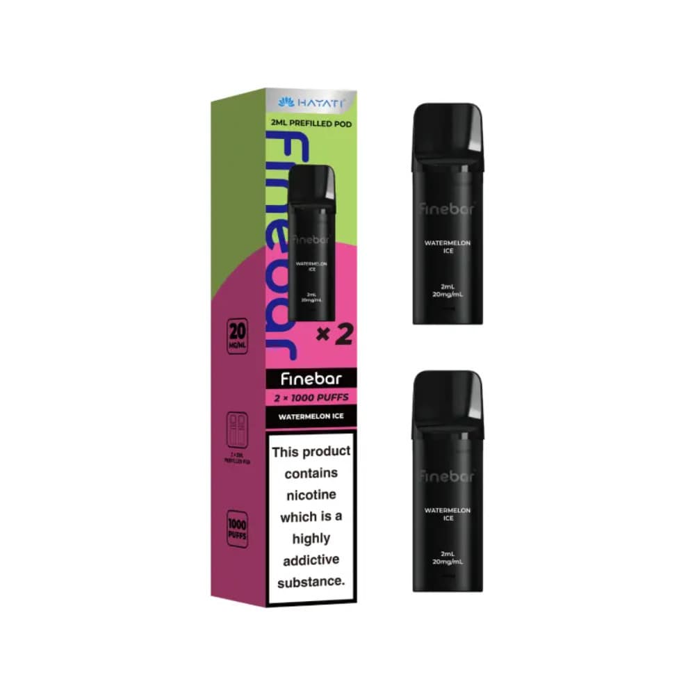  Watermelon Ice Hayati Finebar Prefilled Pods